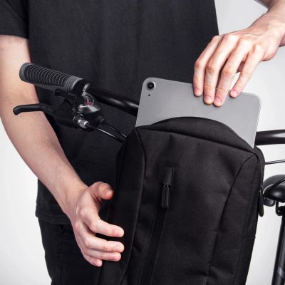 6. Wozinsky WSB6GR Scooter Handlebar Sports Bag with Shoulder Strap 5L - Gray