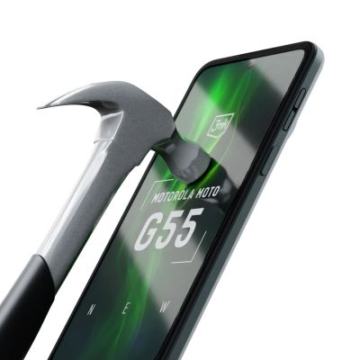 22. Tempered glass 3mk HardGlass Max Lite Black for Motorola Moto G55 5G