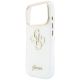 6. Guess IML 4G Script Metal Case for iPhone 17 Pro / 18 Pro - White
