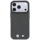 3. BMW M Quadrille Kevlar Metal Logo MagSafe Case for iPhone 17 Pro / 18 Pro - Gray