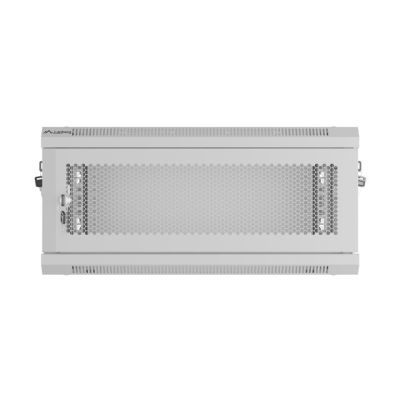 9. WALL-HUNG RACK CABINET 19" 4U 600X450 GRAY PERFORATED DOOR LANBERG (FLAT PACK)