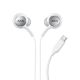 Samsung EO-IC100BWE USB-C Stereo Hi-Fi Wired Headphones (OOB Bulk - Replacement Packaging) - White