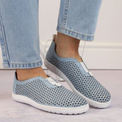 4. Comfortable openwork shoes Rieker W RKR653 blue