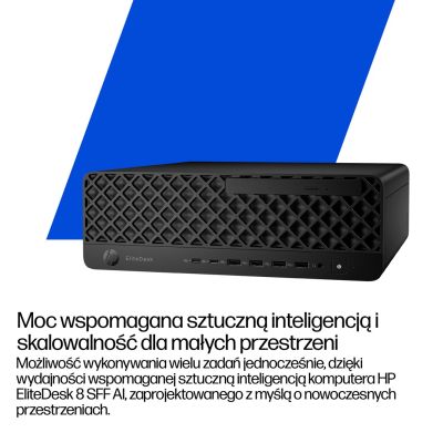 211. HP EliteDesk 8 SFF G1i AI Intel Core Ultra 5 235 16GB DDR5-SDRAM 512GB SSD Windows 11 Pro PC AI PC Black