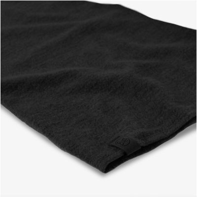 2. Buff Merino Fleece Neck Gaiter – black