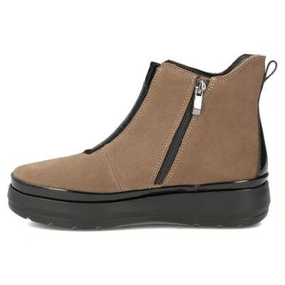 3. Women's beige platform ankle boots Filippo DBT8264