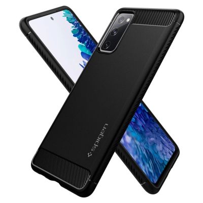 19. Spigen Rugged Armor Case for Samsung Galaxy S20 FE - Matte Black