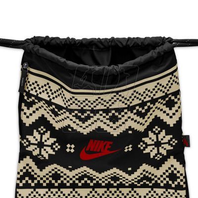 3. Nike Drawstrng-Fair Isle FZ7287-010 Backpack