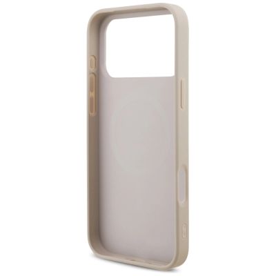 7. Guess 4G Strap Triangle Logo MagSafe Case for iPhone 17 Pro Max - Pink