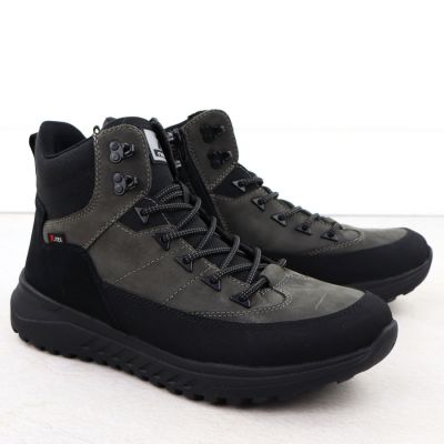 2. Men's leather waterproof boots gray Rieker U0174-42