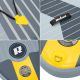 19. SUP board REBEL ACTIVE inflatable 244x76x10, set
