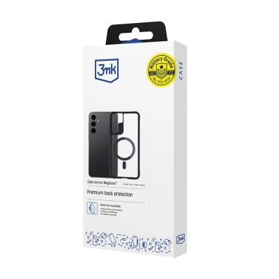 3. 3mk Satin Armor MagCase for Samsung Galaxy S24+ - Transparent