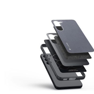 2. Dux Ducis Fino case Samsung Galaxy S23+ cover with silicone frame gray