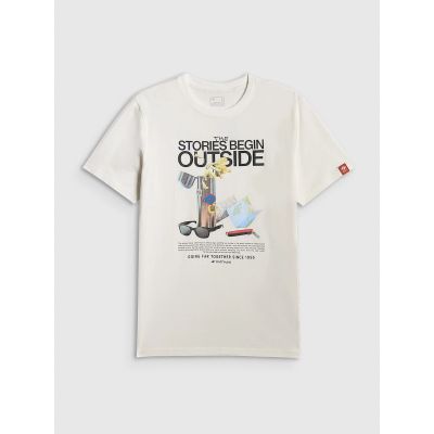 5. Men's regular printed T-shirt 4F 4FRSS26TTSHM3811-11S