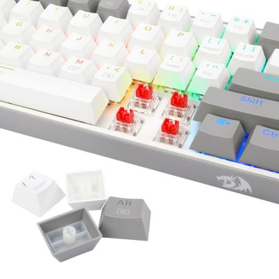 8. REDRAGON K617-RGB Fizz RGB White/Grey USB Keyboard Gray, White