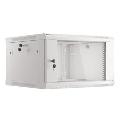 12. Lanberg WF01-6606-10S 6U Rack Wall-Mounted Cabinet Gray