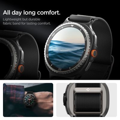 10. Spigen Fit Lite Strap for Samsung Galaxy Watch 40/44/46 mm - Black