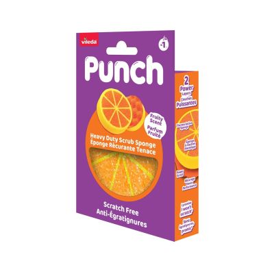 3. Vileda Punch Strong Orange Scouring Pad 1 pc.