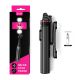 20. Selfie stick WC12YDS 1.3m aluminum alloy telescopic tripod with dual lamp and phone holder - black
