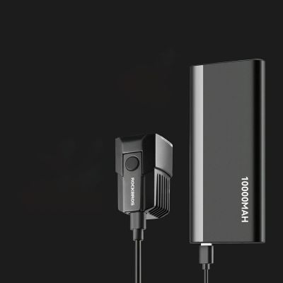 2. Rockbros RHL1600 Front Bike Light 1600lm with External Power Supply USB-C - Black