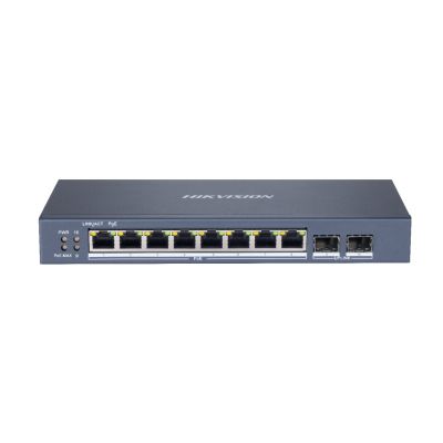 Hikvision DS-3E1510P-SI network links Managed L2 Gigabit Ethernet (10/100/1000) PoE support Black