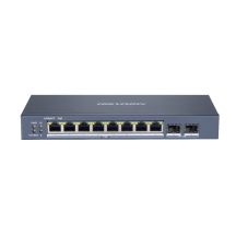 Hikvision DS-3E1510P-SI network links Managed L2 Gigabit Ethernet (10/100/1000) PoE support Black