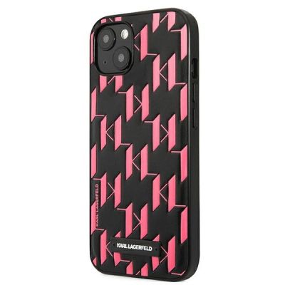 2. Karl Lagerfeld KLHCP13SMNMP1P iPhone 13 mini 5,4 "hardcase pink / pink Monogram Plaque