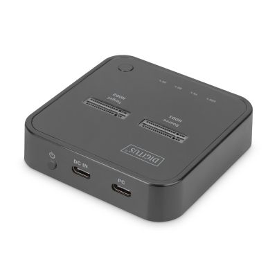 10. DIGITUS M.2 NVME SSD DOCKING STATION WITH OFFLINE CLONING, USB-C, BLACK DA-71545