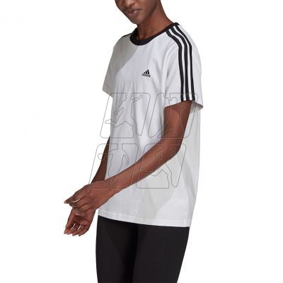2. Adidas Essentials 3-Stripes Tee W H10201
