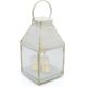 ADVENT LANTERN RORATY LED LANTERN 25CM 3 CANDLES WHITE
