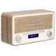 3. Denver DAB-18 Retro Radio, light wood