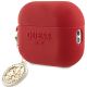 3. Guess GUAP23DSLGHDF AirPods Pro 2 cover red 3D Rubber 4G Diamond Charm