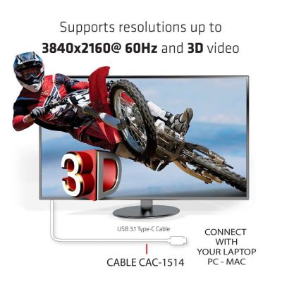 5. CLUB3D USB C to HDMI™ 2.0 UHD Cable Active 1.8 M./5.9 Ft.