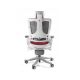 3. Wau 2 BL402 office chair, deep red/white fabric