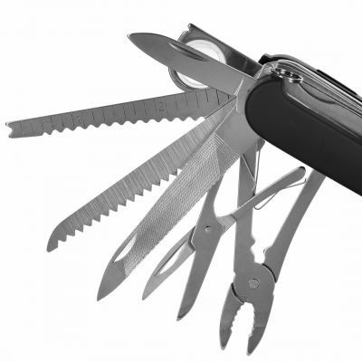 3. Tatron AZYMUT pocket knife - 25 tools + holster, 90mm black ( HK20017BL )