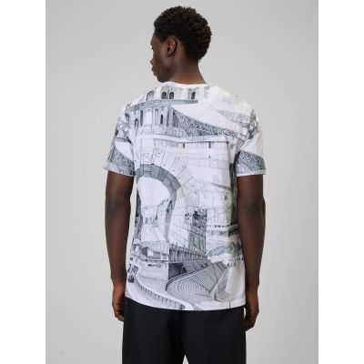 2. Men's regular printed T-shirt 4F 4FRSS26TTSHM3641-97A