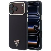 Guess Kevlar Triangle Logo MagSafe Case for iPhone 17 Pro Max / 18 Pro Max - Burgundy