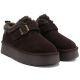 4. Short Warm-Lined Brown Leather Ankle Boots for Women Big Star UU274319