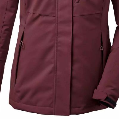 8. Killtec KOW 170 WMN JCKT women's hooded coat burgundy (38030/445)