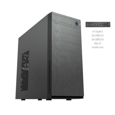 7. Chieftec HC-10B-OP Mini Tower Computer Security & Mounts Black