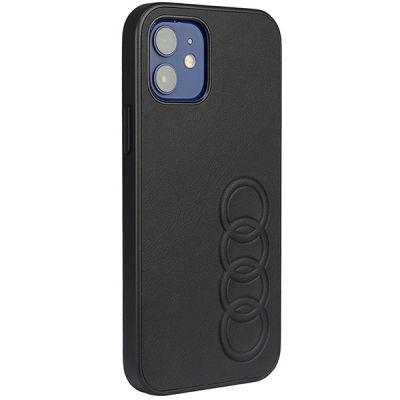 2. Audi Synthetic Leather iPhone 12/12 Pro 6.1" black/black hardcase AU-TPUPCIP12P-TT/D1-BK