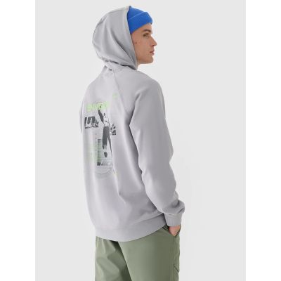 7. Men's sweatshirt with hood, open, 4F 4FRAW24TSWSM1821-27S