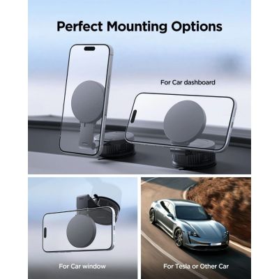 13. Spigen MFT35-1 MagSafe Car Mount for Dashboard - Black