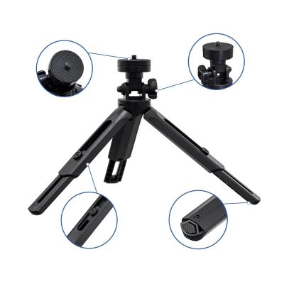 10. Mini tripod selfie stick holder for phone camera GoPro 16 - 21 cm black