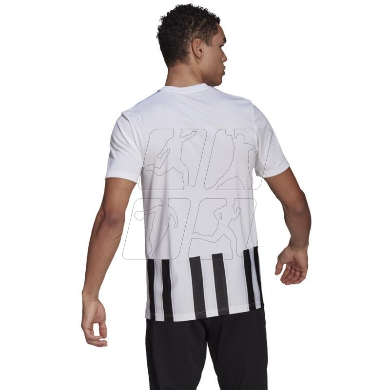 3. Adidas Striped 21 JSY M GV1377 Tee