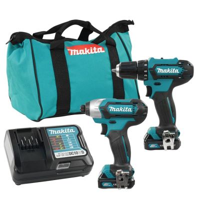 MAKITA CLX224X COMBO cordless tool set DF333D drill driver 30Nm + TD110D impact driver 110Nm 1/4 CXT 12V 2x 1.5Ah case