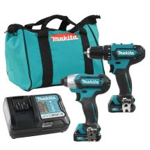 MAKITA CLX224X COMBO cordless tool set DF333D drill driver 30Nm + TD110D impact driver 110Nm 1/4 CXT 12V 2x 1.5Ah case