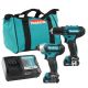 MAKITA CLX224X COMBO cordless tool set DF333D drill driver 30Nm + TD110D impact driver 110Nm 1/4 CXT 12V 2x 1.5Ah case