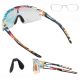 4. Rockbros Photochromic Cycling Glasses with UV Protection and Corrective Insert - Multicolor