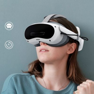 2. BoboVR P4S Head Strap with Battery for PICO 4 Ultra and Ultra Enterprise - Gray